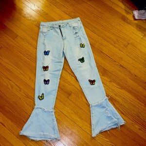 Butterfly bell bottoms
